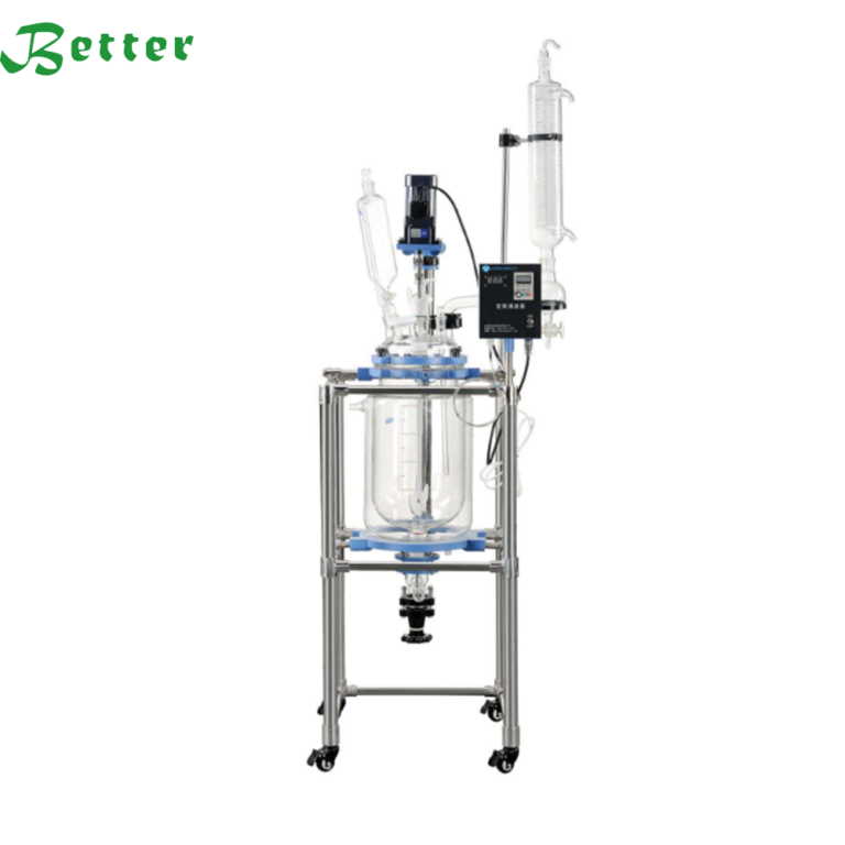 Jacketed Glass Reactor with Oil Bath for Heating Betterindustry